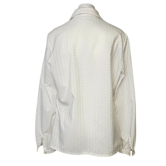 Vintage Susan Van Heusen Womens Embroidered Cat Button Up Shirt, Size 18 - Picture 3 of 7